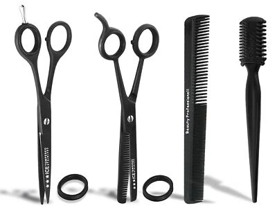 Friseur-Set Haarschere mit Modellierschere Friseurscheren + Kamm aus Solingen