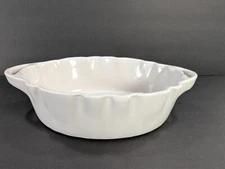 Vintage White Oval/Square Baking Serving Dish 9.5” X 7.5” X 3” Unbranded