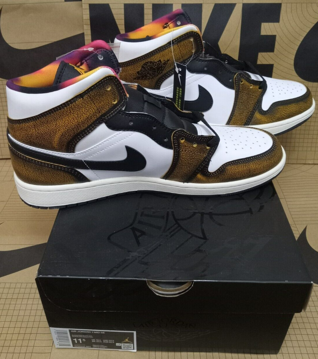 エア ジョーダン 1 MID SE /MDQ8417 #071BLACK/TAXI