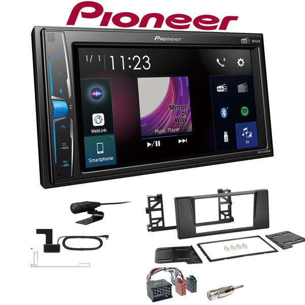 Pioneer 2-DIN Autoradio Bluetooth Dab+ FüR BMW 5Er 1995-2000 Schwarz Rundpin-image