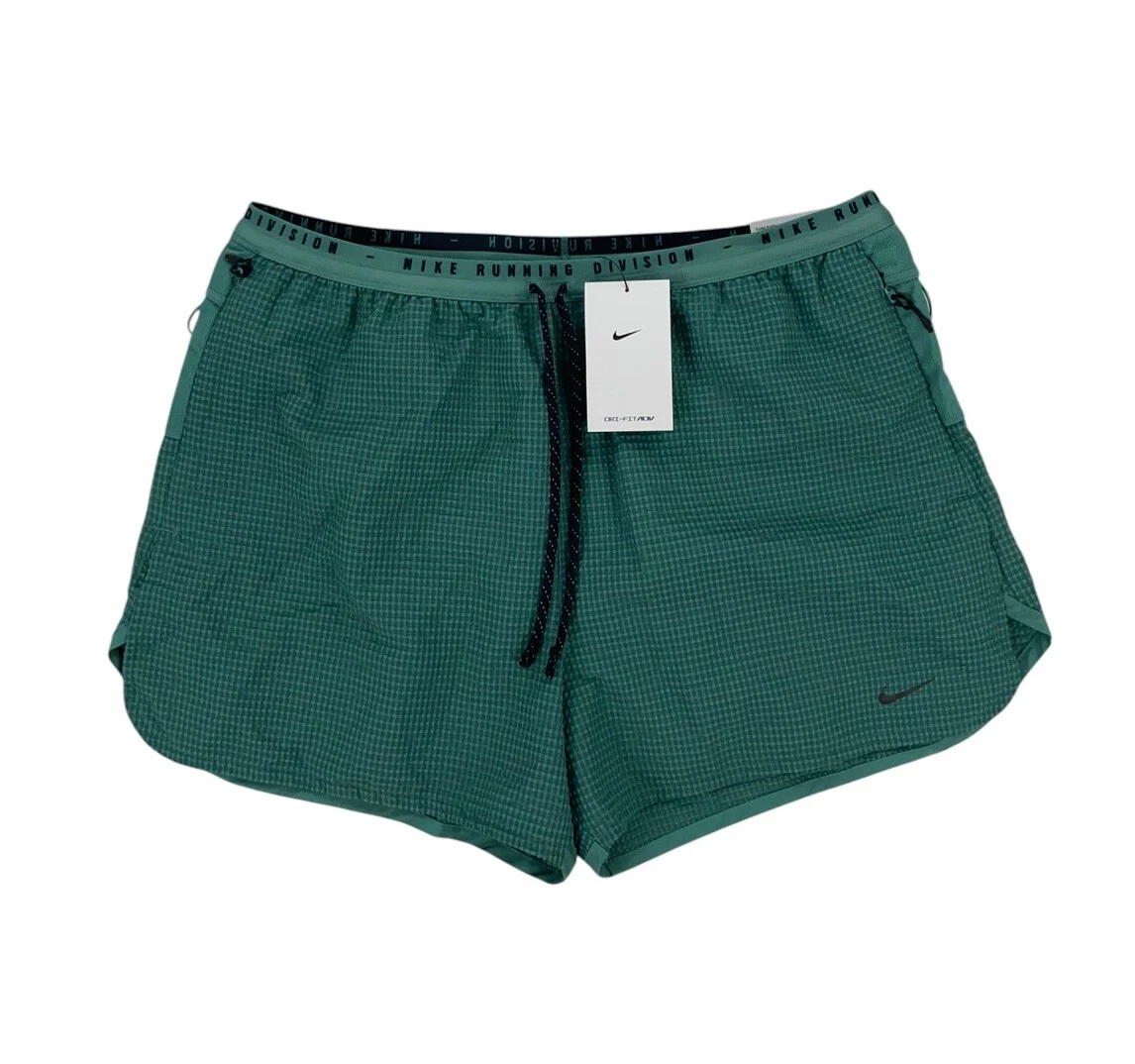 Nike Running Division Dri-Fit ADV 4" Standard Running Shorts Green Mens L FQ4617