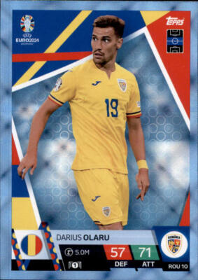 Topps EURO EM Germany 2024 Card ROU 10 - Darius Olaru - CRYSTAL