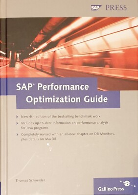 SAP Performance Optimization Guide (SAP PRESS) Thomas Schneider (englisch)