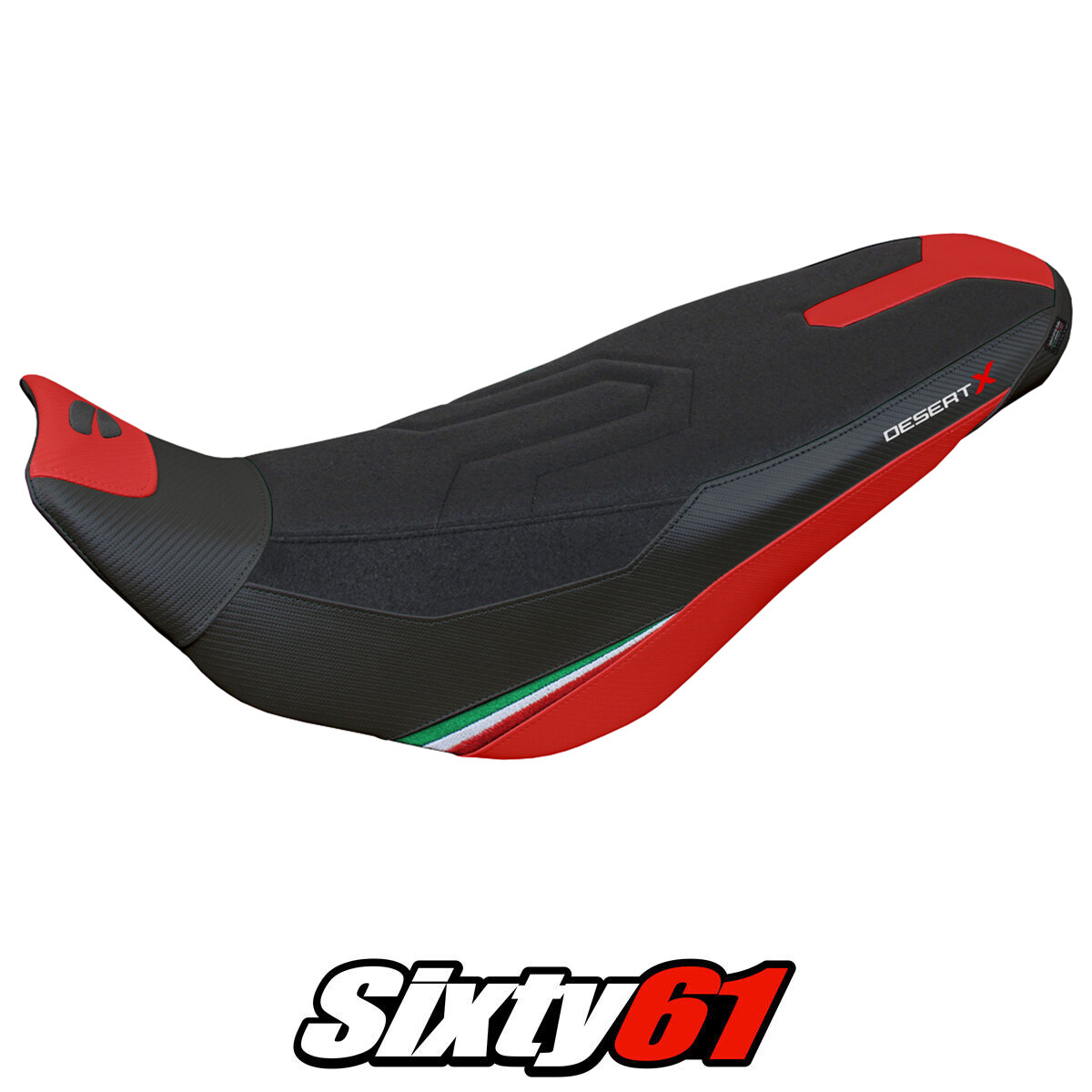 Ducati Desert X Rally Seat Cover Tappezzeria Utragrip 2022-2024 2025 Red Black