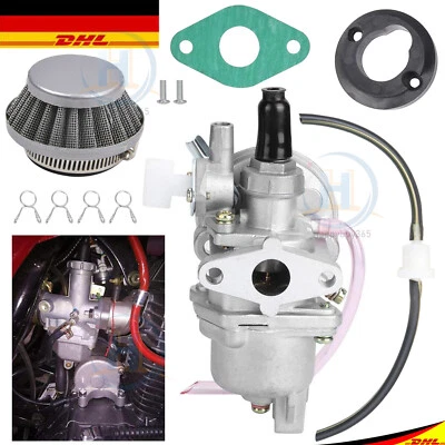 MARKENLOS 2-Takt 49cc Vergaser + Luftfilter Set Für Miniquad Pocketbike Quad ATV Dirtbike