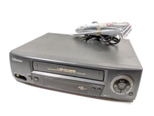 Emerson EV598 VCR Recorder Player 4 Head VHS + Cables FREE SHIPPING