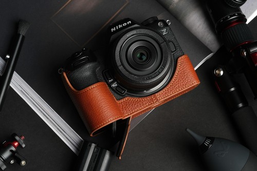 Funda de cuero genuino para media cámara para cámara Nikon Z6III Z6 III - Imagen 19 de 37