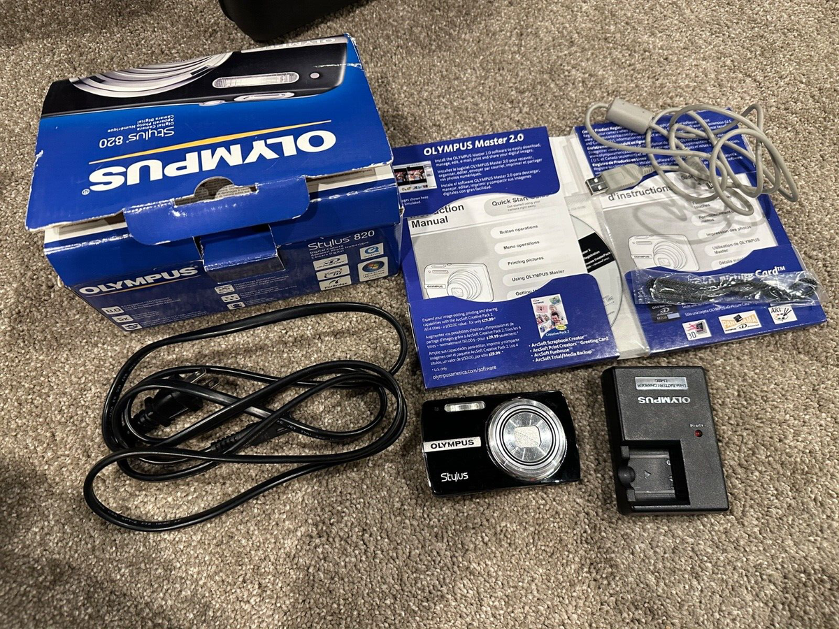 Olympus Stylus 820 8.0MP Digital Camera - Black for sale online | eBay