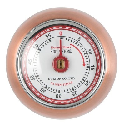 Retro Magnetischer 60 Minuten Küchentimer 1 x 7,5 cm, Kupfer