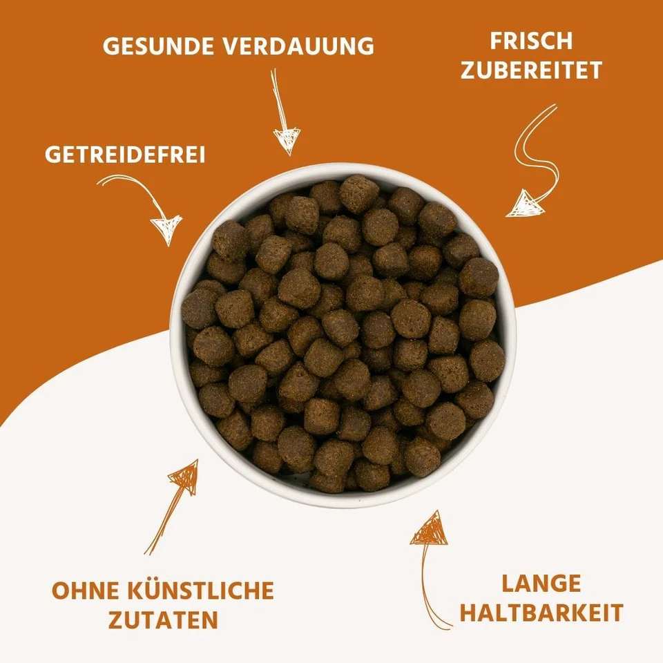 Welpen Trockenfutter mit Lachs, getreidefrei, glutenfrei, hypoallergen, Puppy - Bild 4 von 4