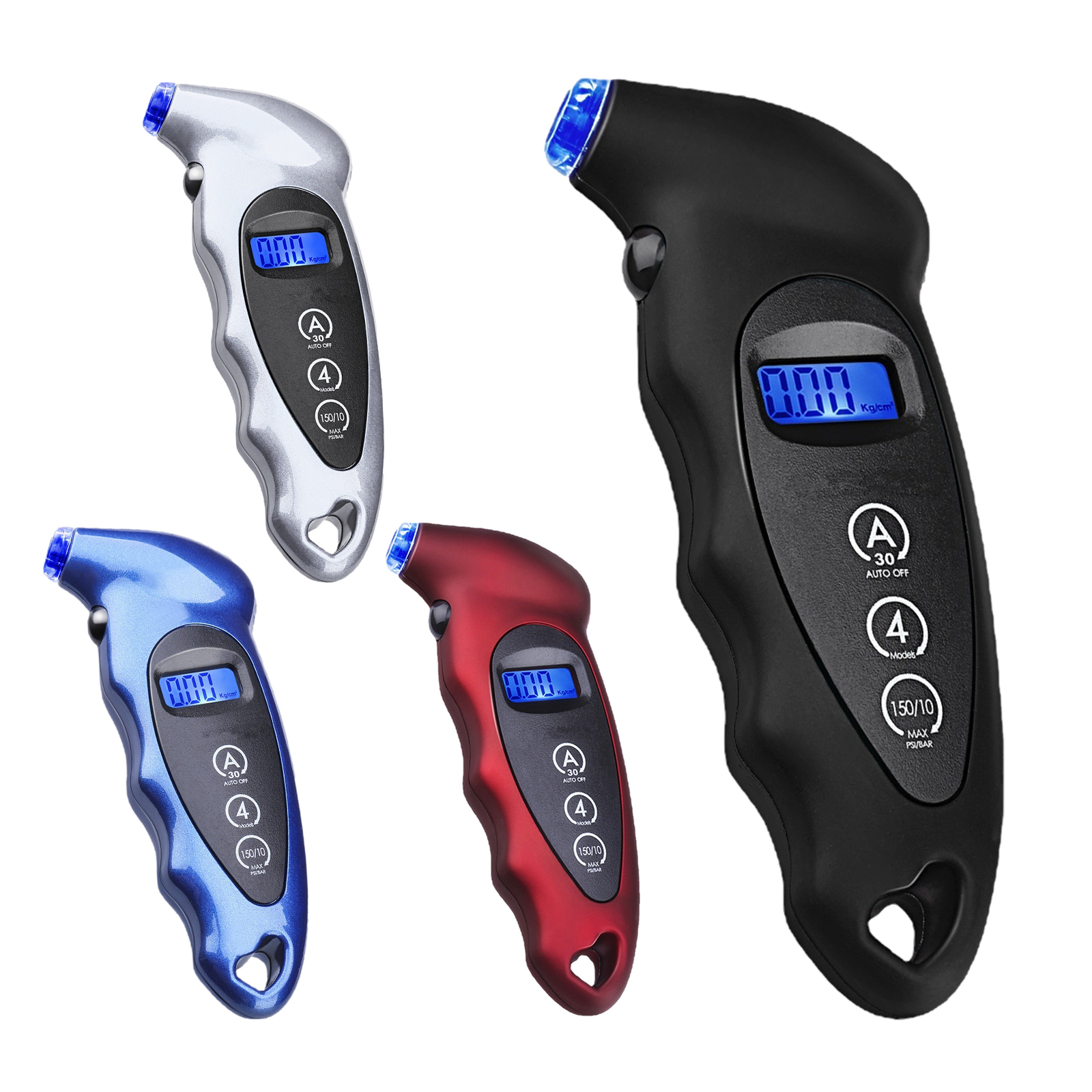 Digital Tire Pressure Gauge 150PSI Accurate Tire Pressure Reader LCD Display
