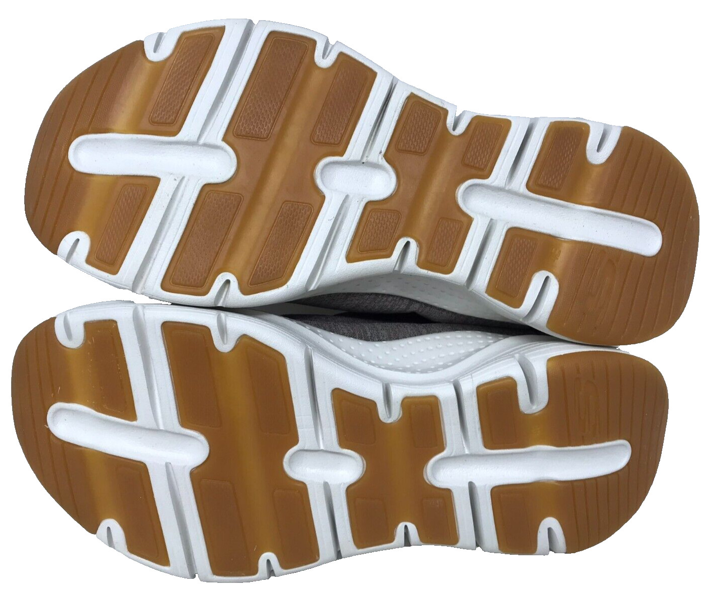 Skechers Men's Arch Fit Waveport Slip On Shoes Taupe Extra Wide Size:9 127O