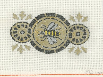 BH Designs Needlepoint Queen Bee Honey Ornament HP 18ct Canvas