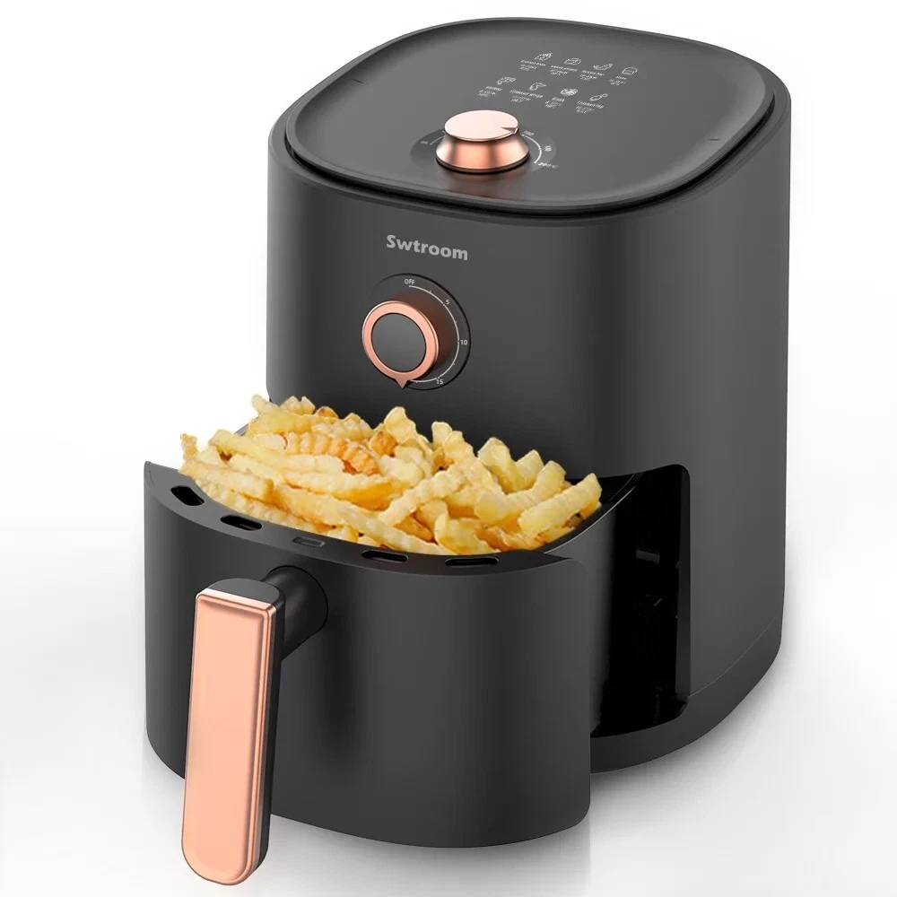 BELLA 3.7-Quart Black Air Fryer at