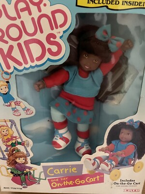 Vintage Vhtf Playground Kids ERTL Doll Puppe Carrie On The Go Cart
