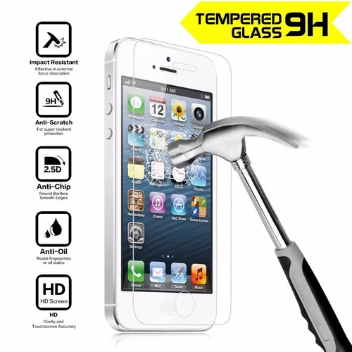 REAL TEMPERED GLASS FILM LCD SCREEN PROTECTOR FOR APPLE IPHONE 4 / 4S