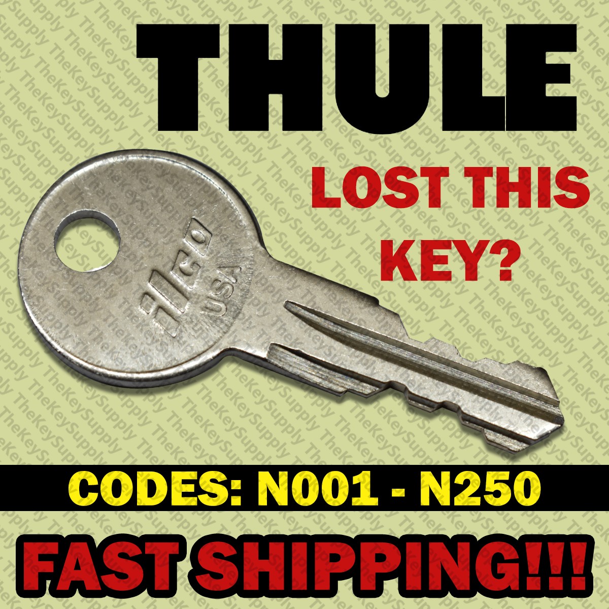 LLAVE THULE PREMIUM N222 – Chiave Di Ricambio Per Portapacchi Thule – Unisex
