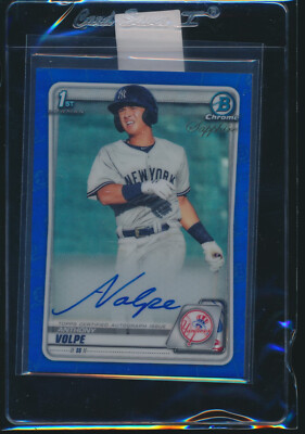 ANTHONY VOLPE AUTO 1st 2020 Bowman Chrome SAPPHIRE Edition ANTHONY VOLPE AUTO 1st 2020 Bowman Chrome SAPPHIRE Edition
