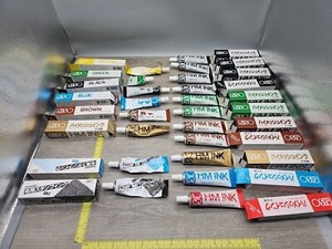 Lot RISO Print Gocco Hi-Mesh Tube Ink For Paper Screen Printer HM 11 New, 8 Used