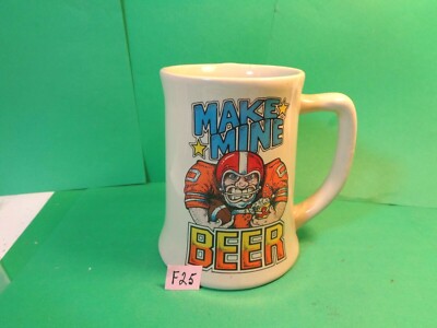 Make Mine Beer Mug/Tankard/Stein, Beer Steins, Wallace Berrie & Co. (Used/EUC)