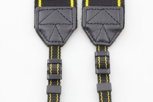 🎦VIDEO👀✨Top MINT✨ Nikon Neck Strap Black Yellow 2336 From JAPAN - Picture 8 of 8