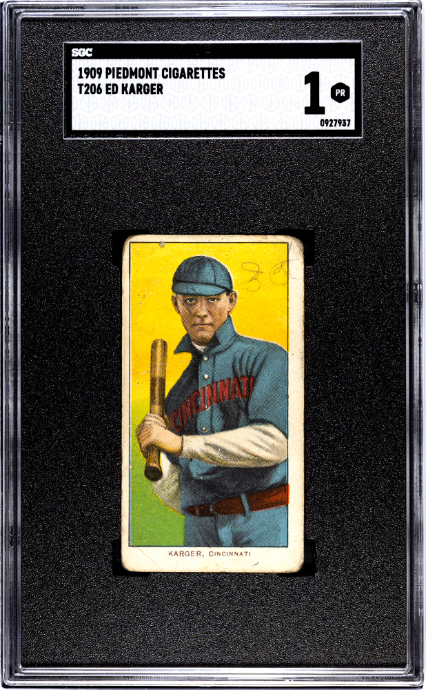 1909 Piedmont Cigarettes (T206) Ed Karger SGC 1