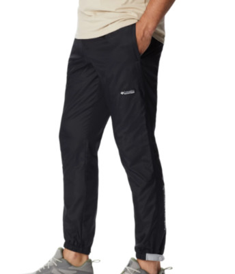New Men s Columbia Riptide Wind Pant Ins 30  XS Black AO0369-012 MSRP $70
