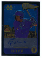 ERICK PENA 2020 ONYX NIMBUS ON CARD AUTO BLACK FOIL /25