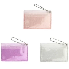 Transparent Women PVC Jelly Bag Mini Money Wallet Card Holder