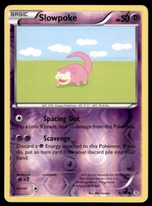 Pokemon TCG Slowpoke XY - Generations #32 Reverse Holo