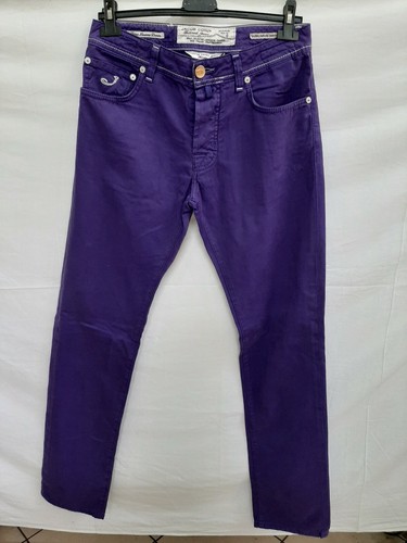 Jacob cohen jeans uomo men pants tg 45 sz 31 made in italy estivo viola  hose M | eBay