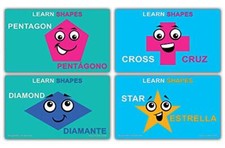Spanish Vocabulary Flashcards 12 cards x 10 set