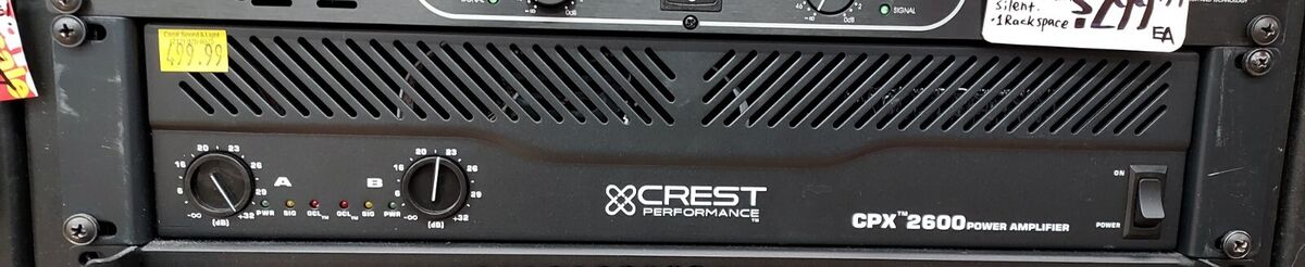 CREST AUDIO CPX 2600 Professional Install & Touring Power CREST AUDIO CPX 2600 Professional Install & Touring Power