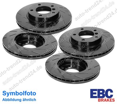 EBC Black Dash Bremsscheiben Satz vorne & hinten für Audi TT Roadster 8N9 99-06