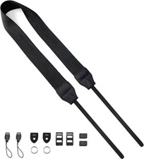 Camera Neck Straps for DSLR Camera or Binoculars Strap Black