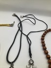 Lot Of 5 Stringed Corded Wooden Christian Cross Necklaces — photo 4