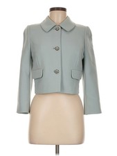 Hobbs London Women Green Coat 9