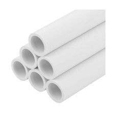 6Pcs 1/2 Inch PVC Pipe 17" Long Sch40 Industrial Pipes for Home DIY, Greenhou...