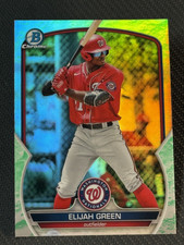 2023 Bowman Chrome GREEN LUNAR REFRACTOR PROSPECT Elijah Green item 1