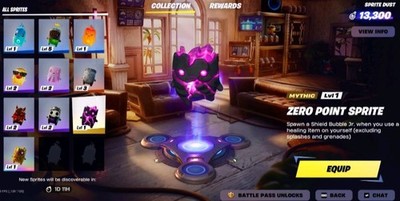 (CURRENTLY INACTIVE)Fortnite Zero Point Sprite (Mythic) In-Game -Fortnite Series