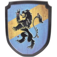 Bartl Wappenschild LöWe Blau/Gelb Rollenspiele Ritter Wikinger Fasching Karneval