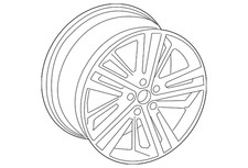 Genuine Audi Wheel Alloy 80a-601-025-bd Genuine Audi Wheel Alloy 80a-601-025-bd