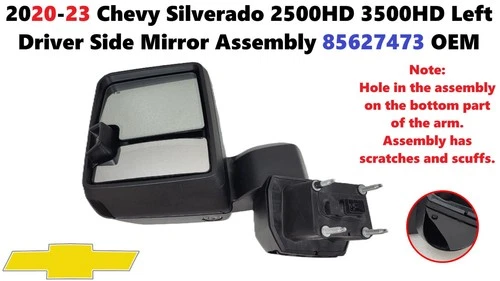 2020-23 Chevy Silverado 2500HD 3500HD Left Driver Side Mirror Assembly 85627473