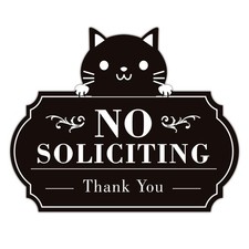 No Soliciting Sign for Front Door  Funny 10IN, 07