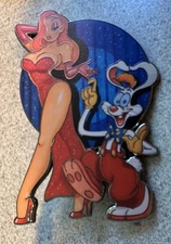 PIN JESSICA RABBIT ROGER 3" JUMBO FANTASY WHO FRAMED ROGER RABBIT BLUE CURTAIN
