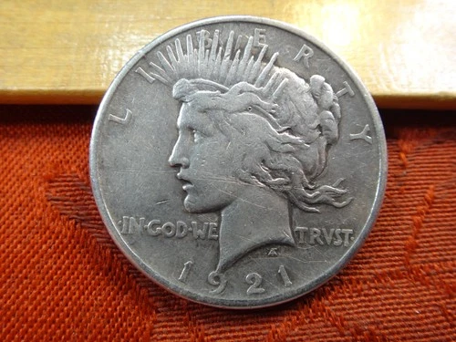 1921 United States High Relief Silver Peace Dollar $1 - No Reserve