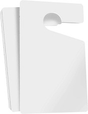 MESS Parking Permit Hang Tags - Blank White - 3 x 5 in