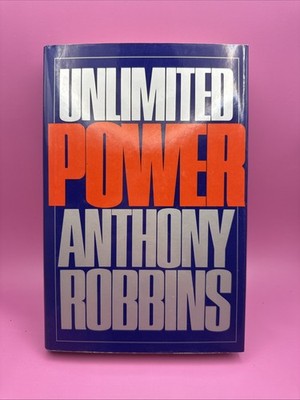 Unlimited Power Hardcover Book Tony Robbins First Edition / First Printing 1986