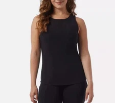 32 Degrees Cool Women's Soft Ribbed Fabric with Built-In-Bra Top