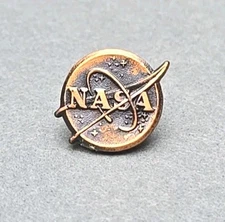 1950s 1960s NASA Logo Employee Service Pin By Famous Maker His Lordship NYC
